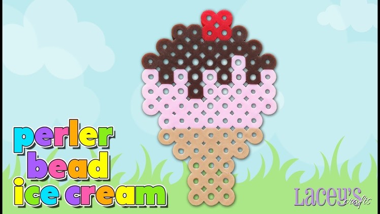 How to Make a Cute Ice Cream Cone with Perler Beads