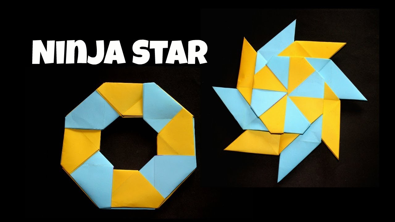 How To Make a Paper Transforming Ninja Star (Shuriken) Origami DIY Origami Ninja Star (Shuriken)