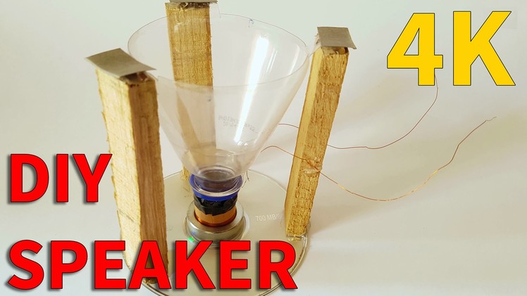 How to Make a Speaker at Home using Thums Up Bottle | UHD 4K