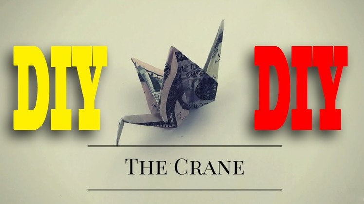 How to Make Dollar Origami Crane ||  Dollar Origami Crane instruction || Origami Gifts Crane