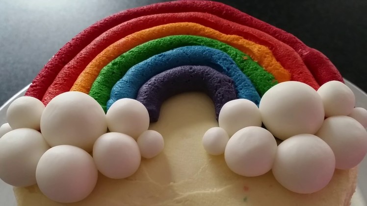 Rainbow Cake | How to Make a Rainbow birthday Cake | CarlyToffle