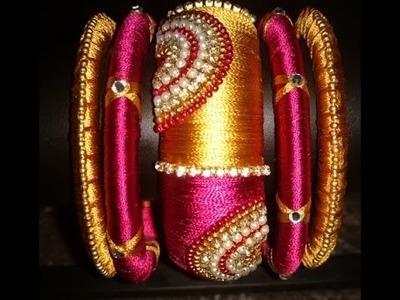 Silk thread bangle