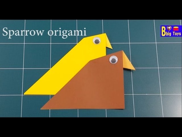 1 How to make origami sparrow bird