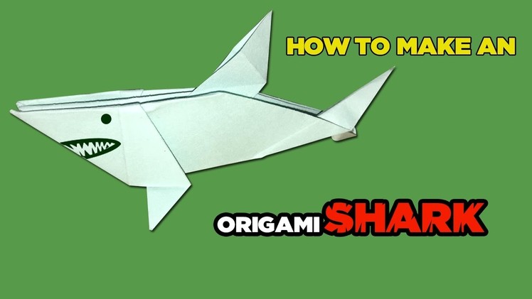 Best origami paper - Easy Origami SHARK - Origami for kids