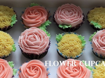 BUTTERCREAM FLOWER CUPCAKES HOW TO TUTORIAL