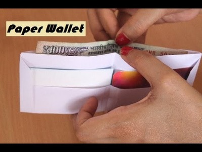DIY - How to make a paper wallet | Origami wallet | Easy Paper Purse origami