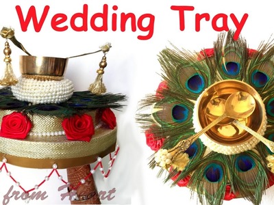 DIY - How to make decorative Wedding Tray. Plate? Wedding decoration Ideas.