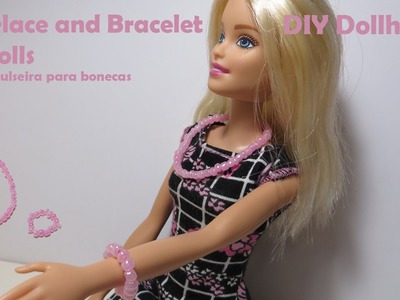 DIY: How to make Necklace and Bracelet for Dolls | Colar e Pulseira para Bonecas