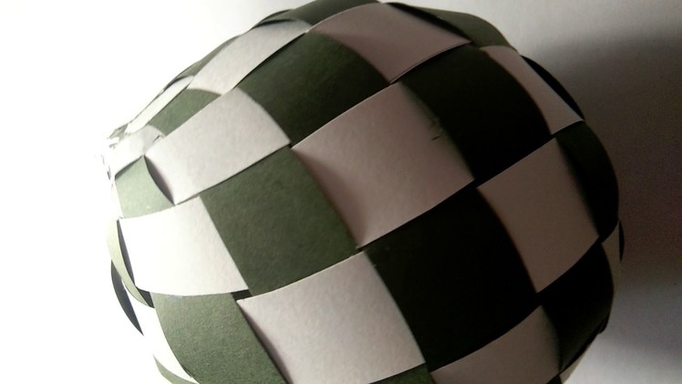 DIY paper woven ball