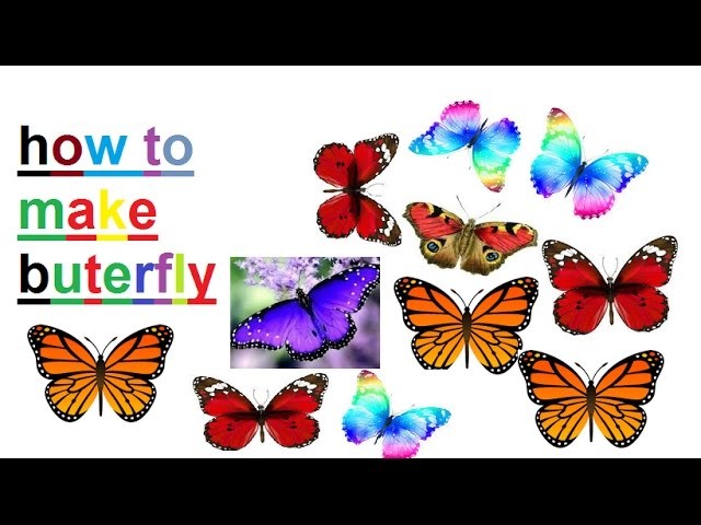 Easy craft how to make butterfly by wedding card