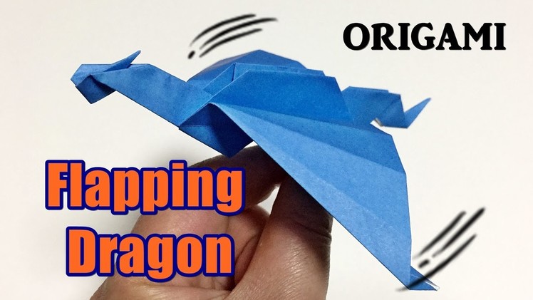 Flapping Dragon Origami Easy but Cool | How to Make a Paper Flapping Dragon | Origami Toy for kids