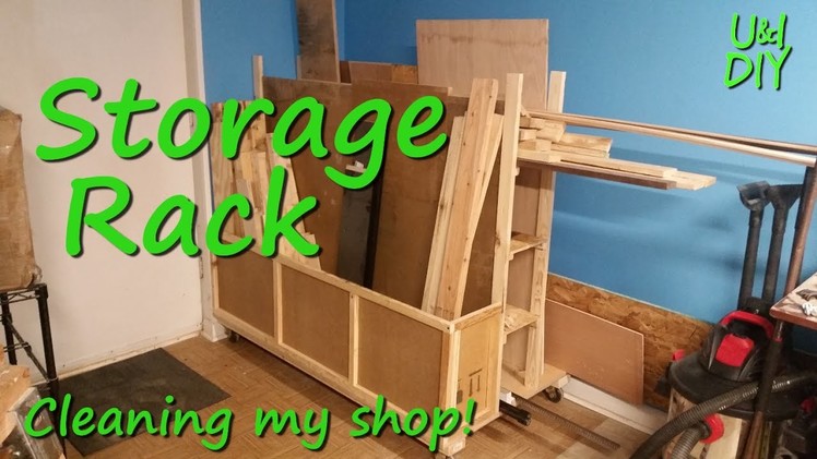 How I built my Wood Storage Rack - Build Video