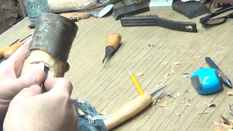 How to Carve a Wood Spirit With Hand Tools Part 1