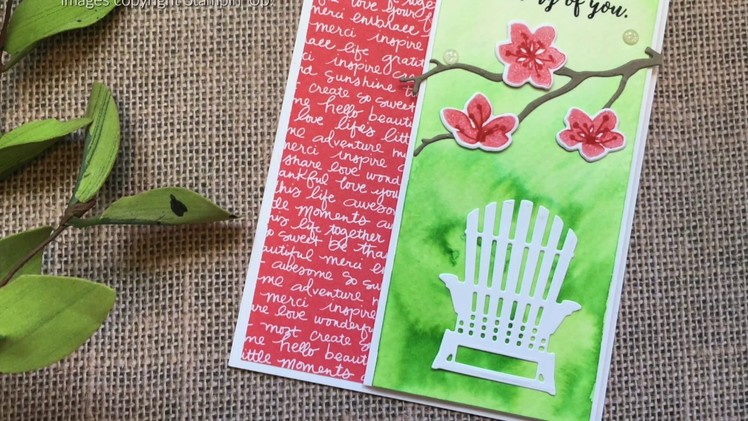 How to create a watercolor wash using Stampin Up products with Jenny Hall