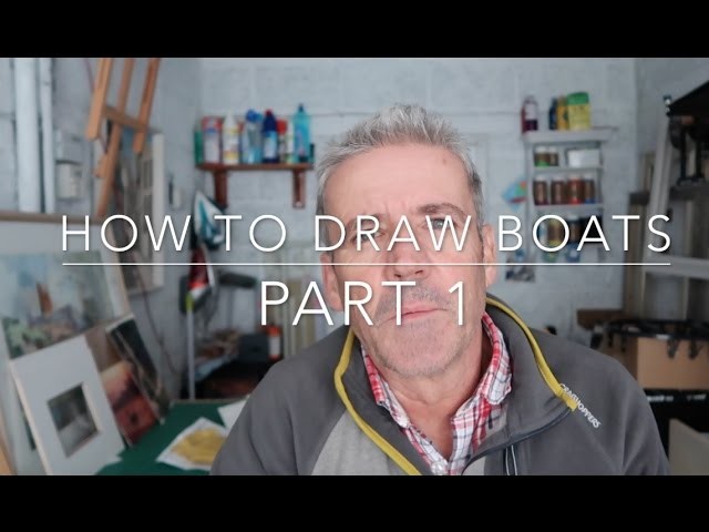 How to Draw Boats Part 1  Step by Step Drawing Fishing and Sailing Boats