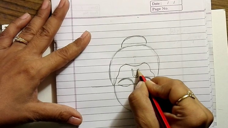 How to draw Buddha the easiest way -Learn the technique