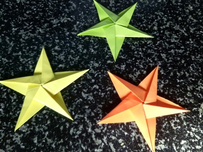 How to fold 5 pointed Christmas origami star??