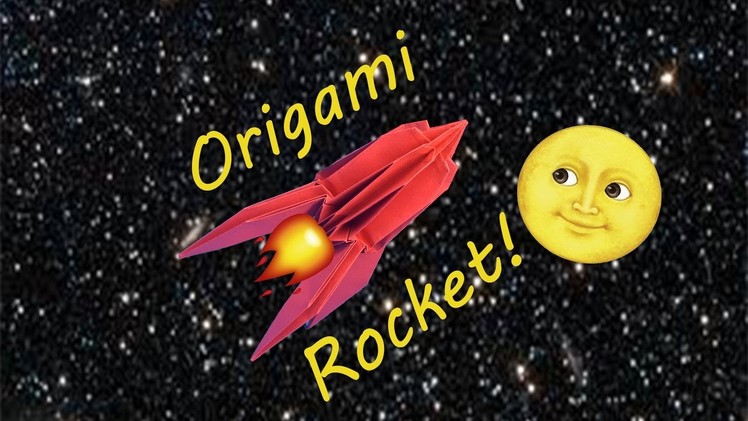 How to Fold a Cool 3D Origami Sci-Fi Space Rocket Ship