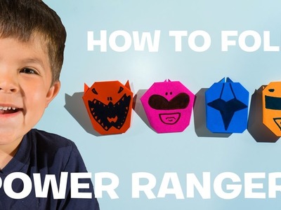 How to Fold POWER RANGERS Origami Masks - Easy Origami for Kids | ToyRap