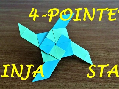 How To Make a 4-Pointed Transforming Ninja Star (Origami)