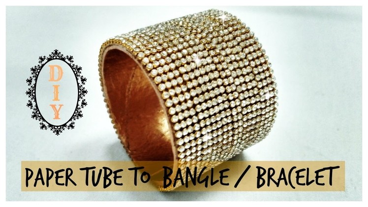 How to make a bracelet from paper tube || Make something BEST out of WASTE  || DIY bracelet