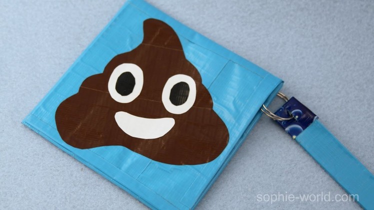 How to Make a Duct Tape Poop Emoji Clutch | Sophie's World