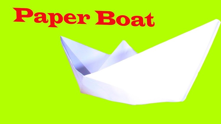 How to Make a easy Paper Boat. Origami Boat Tutorial