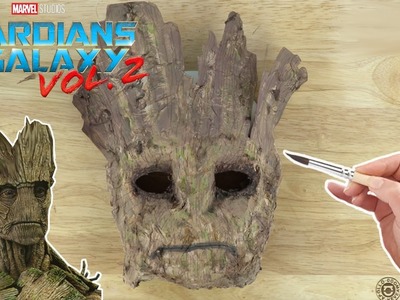 How To Make A Groot Mask From Guardians Of The Galaxy ???? Paper mache crafts ???? Crafty Kids