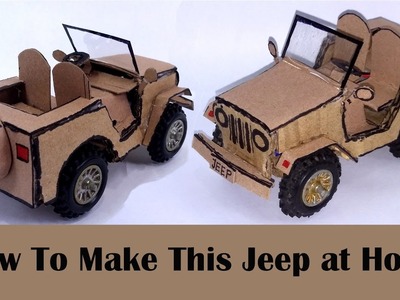 How to make a Jeep with Cardboard