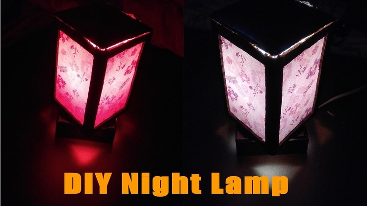 How to make a Night Lamp || Easy DIY homemade LED  Night Lamp || Step-by-step Night Lamp Tutorial