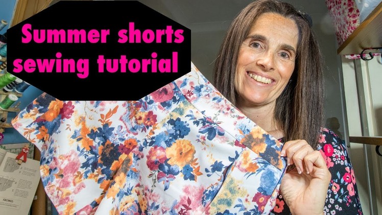 How to make a pair of shorts. Easy shorts pattern tutorial