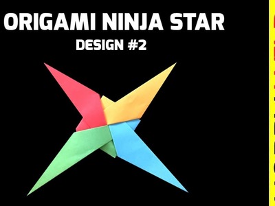How To Make A Paper Ninja Star (Easy) - Origami Design #2