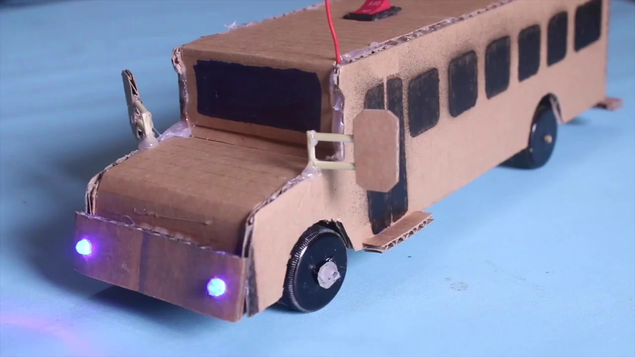 How to make a school bus, RC electric school bus - American School bus