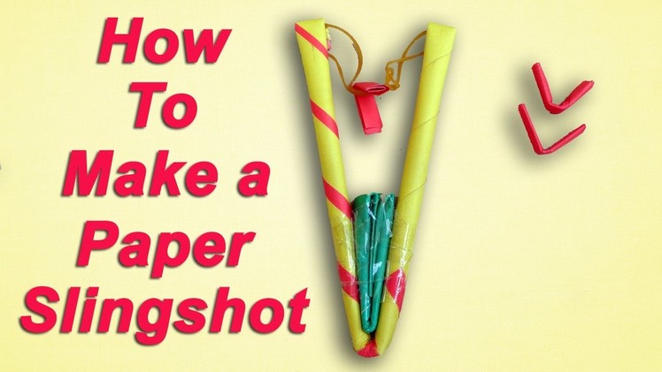 How to Make a Simple Paper Slingshot - Easy and Strong