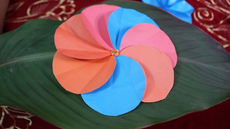 How To Make A Simple Paper Flower, DIY Crafts, Making At Home Easy