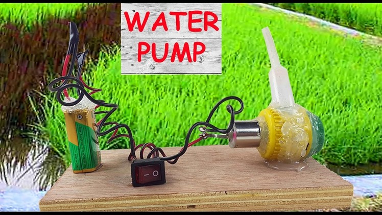 How to Make a Water Pump - Mini Centrifugal Pump - Water Turbine