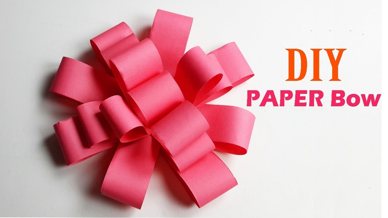 How To Make Easy Paper Bow Step By Step Diy Paper Crafts Origami