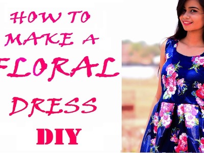How to make floral dress!!| DIY