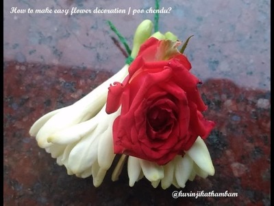 How to make flower decoration. Poo Chendu. garland making?