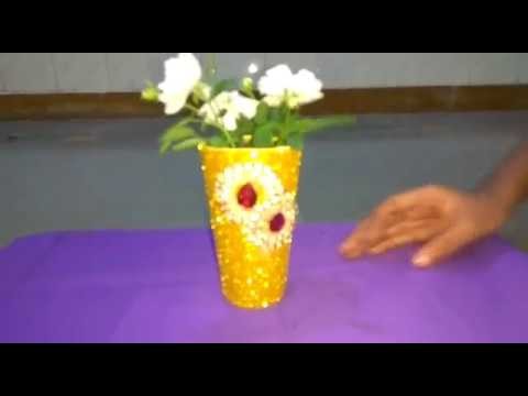 How to make Flower pot from Waste Material.