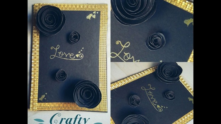 How to make greeting card for wedding anniversary. simple and easy ideas - by crafty delightz
