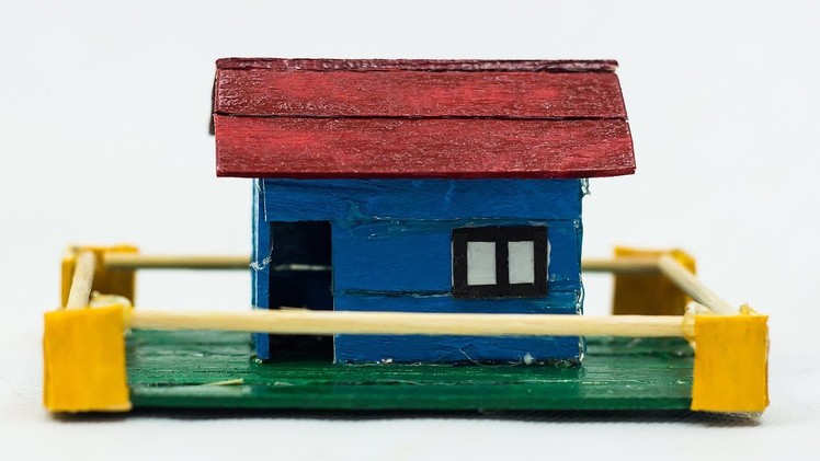 How To Make Mini House Using Popsicle Stick