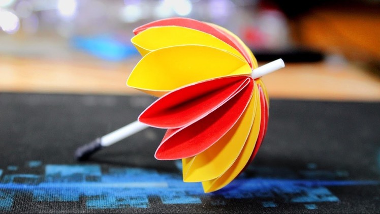 How to make mini umbrella with color paper at home.Daily Origami Umbrella Easy For Kids