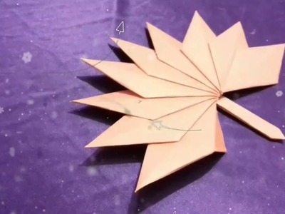 How to make origami  Century leaf