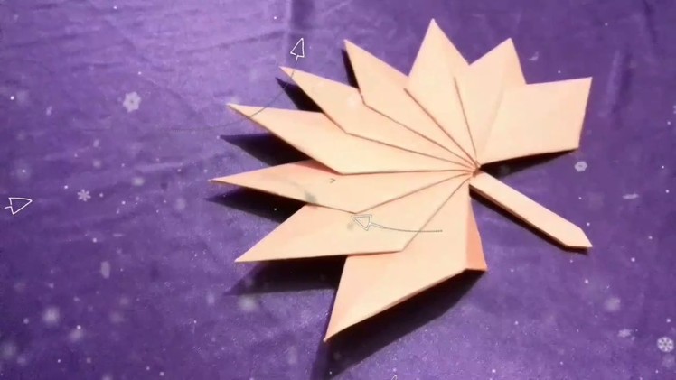How to make origami  Century leaf