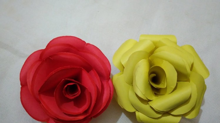 How to make paper flowers -easy tutorial for beginners by simran sharma