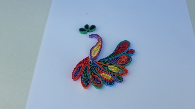 How to make paper quilling peacock by art life