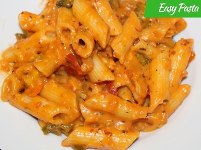 How To Make Pasta Recipes-Know The Recipe-Italian Penne Pasta Recipe With Red And White Sauce