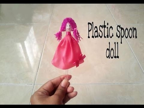 How to make plastic spoon doll