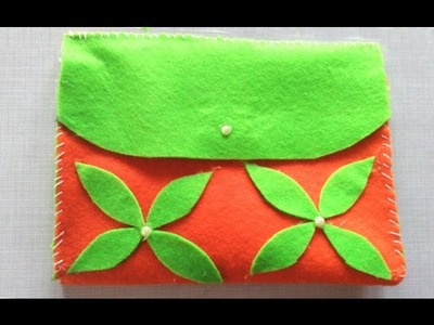How To Make Purse With Felt Paper At Home || How To Sew Pouch With Felt Paper || Felt Paper Purse